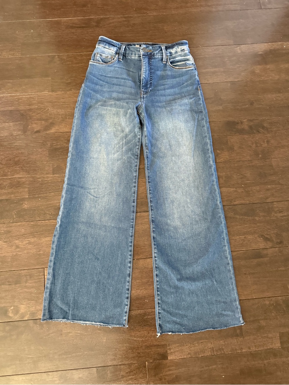 Kut from the Kloth Wide-Leg Faded Blue Jeans - worn only a couple of times!